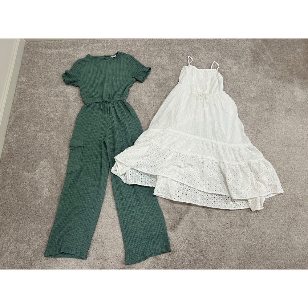Girls Size 11/12Clothing Bundle Lot | 2 Pieces | Zara romper| Cat & Jack midi